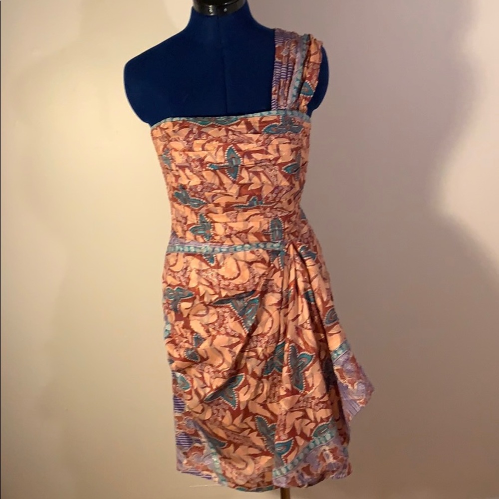 One shoulder fitter dress